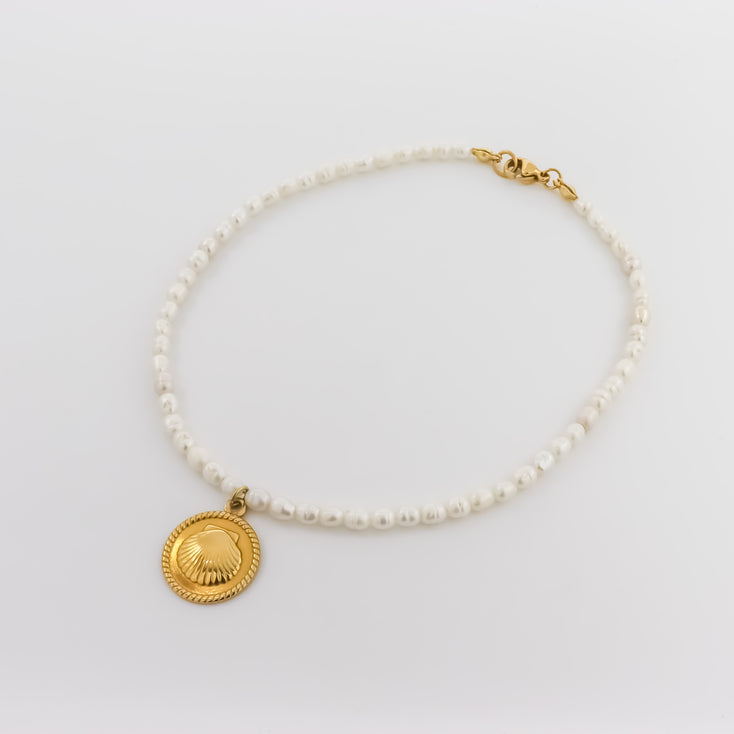 Seashell&Pearls Fußkette